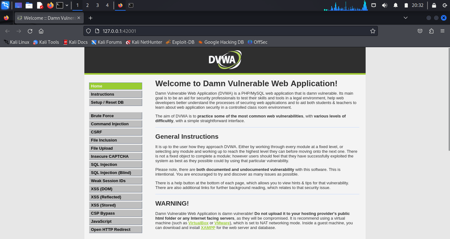 DVWA Penetration Testing